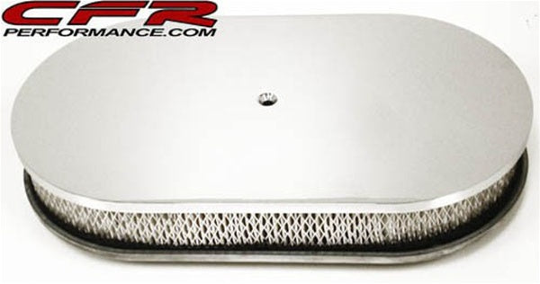 CHEVY/FORD/MOPAR ALUMINUM 15 OVAL AIR CLEANER PAPER FILTER