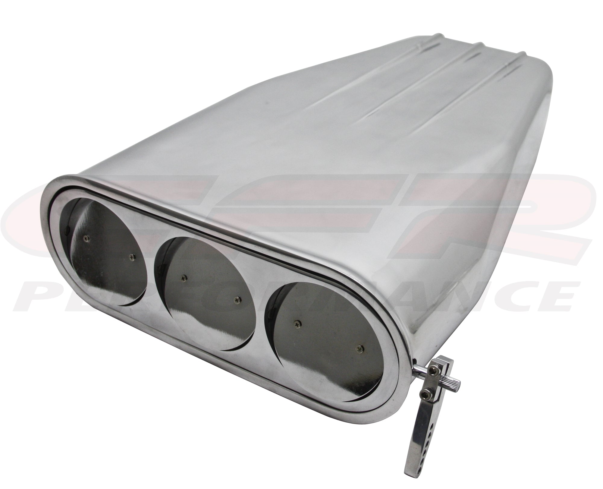 CHEVY/FORD/MOPAR BUG CATCHER STYLE POLISHED ALUMINUM HOOD SCOOP