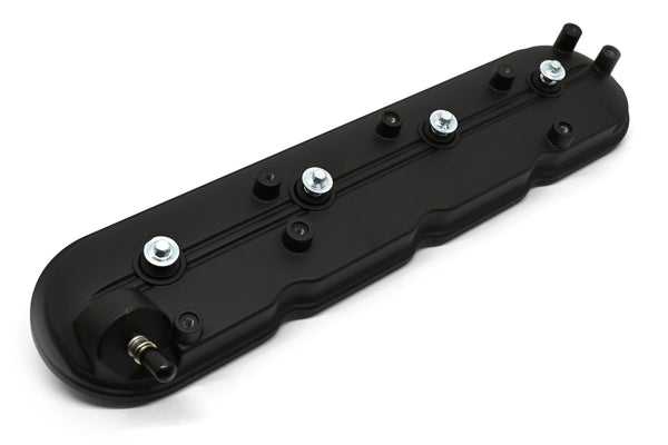 CFR Performance Compatible/Replacement Chevy LS Driver Left Side Rocker Arm Cover 2009-2020, 6.0L, 6.2L, 7.0L, 4.8L, 5.3L - Powder Coated Black