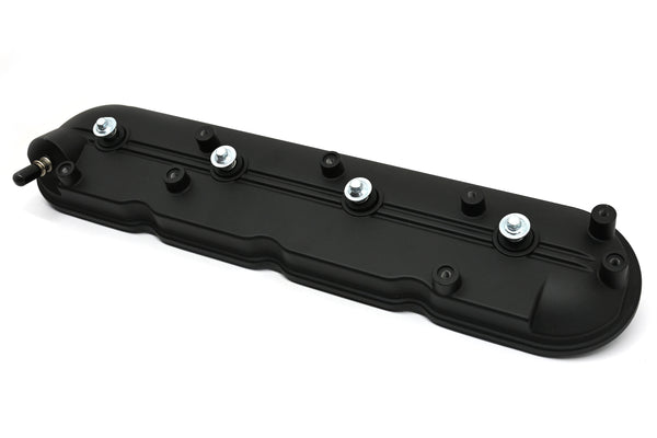 CFR Performance Compatible/Replacement Chevy LS Driver Left Side Rocker Arm Cover 2009-2020, 6.0L, 6.2L, 7.0L, 4.8L, 5.3L - Powder Coated Black