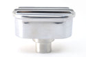 CHEVY-FORD-MOPAR POLISHED BILLET ALUMINUM BREATHER - FINNED