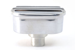 CHEVY-FORD-MOPAR POLISHED BILLET ALUMINUM BREATHER - FINNED