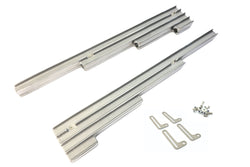 ALUMINUM BILLET 9.5MM WIRE LOOM SET FINNED - POLISHED