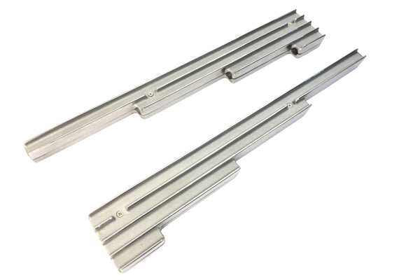 ALUMINUM BILLET 9.5MM WIRE LOOM SET FINNED - POLISHED