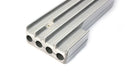 ALUMINUM BILLET 9.5MM WIRE LOOM SET FINNED - POLISHED