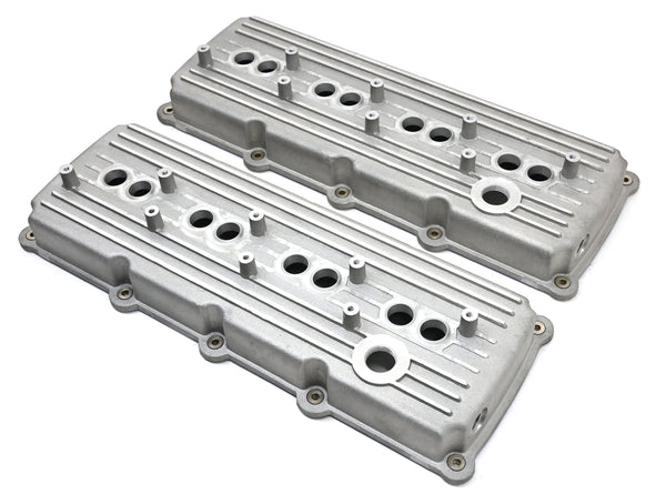 CFR Performance Compatible/Replacement Aluminum Mopar, Chrysler, Jeep, Ram Gen 3 Hellcat Conversion HEMI Valve Covers (5.7L, 6.1L, 6.4L) - Raw Finish, Includes Oil Filler Tube and Quick Connect