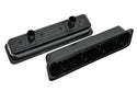 STEEL 1987-2000 CHEVY SB 5.0L 305 5.7L 350 CIRCLE TRACK RACING CENTER BOLT TALL VALVE COVERS - BLACK