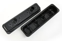 STEEL 1987-2000 CHEVY SB 5.0L 305 5.7L 350 CIRCLE TRACK RACING CENTER BOLT TALL VALVE COVERS - BLACK