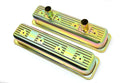 STEEL 1987-2000 CHEVY SB 5.0L 305 5.7L 350 CIRCLE TRACK RACING CENTER BOLT TALL VALVE COVERS - ZINC