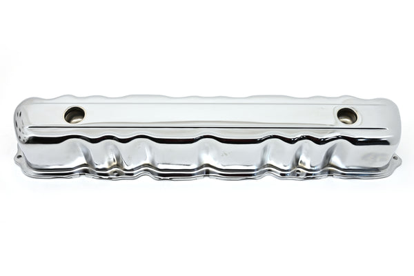 1960-83 FORD 144-170-200-250 STRAIGHT-INLINE 6 CYLINDER STEEL VALVE COVER - CHROME