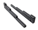 ALUMINUM BILLET 9.5MM WIRE LOOM SET FINNED - BLACK