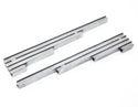 ALUMINUM BILLET 9.5MM WIRE LOOM SET FINNED - CHROME