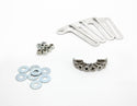 ALUMINUM BILLET 9.5MM WIRE LOOM SET FINNED - CHROME