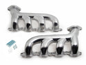 CAST IRON EXHAUST MANIFOLDS CHEVY LT BASED - CERAMIC SILVER