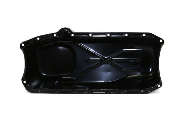 1958-79 CHEVY SMALL BLOCK 283-305-327-350-400 STOCK OEM STYLE OIL PAN - BLACK