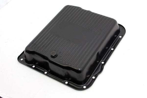 CHEVY-GM 700R4-4L60E-4L65E STEEL TRANSMISSION PAN - BLACK EDP