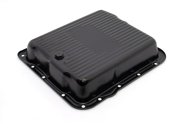 CHEVY-GM 700R4-4L60E-4L65E STEEL TRANSMISSION PAN - BLACK EDP