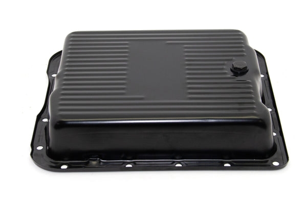 CHEVY-GM 700R4-4L60E-4L65E STEEL TRANSMISSION PAN - BLACK EDP