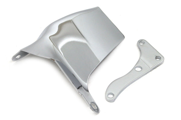 1969-75 CHEVY SMALL BLOCK OEM STYLE WATER PUMP MOUNTED ALTERNATOR BRACKET SET (LWP) - CHROME