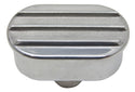 CHEVY-FORD-MOPAR POLISHED BILLET ALUMINUM BREATHER - FINNED